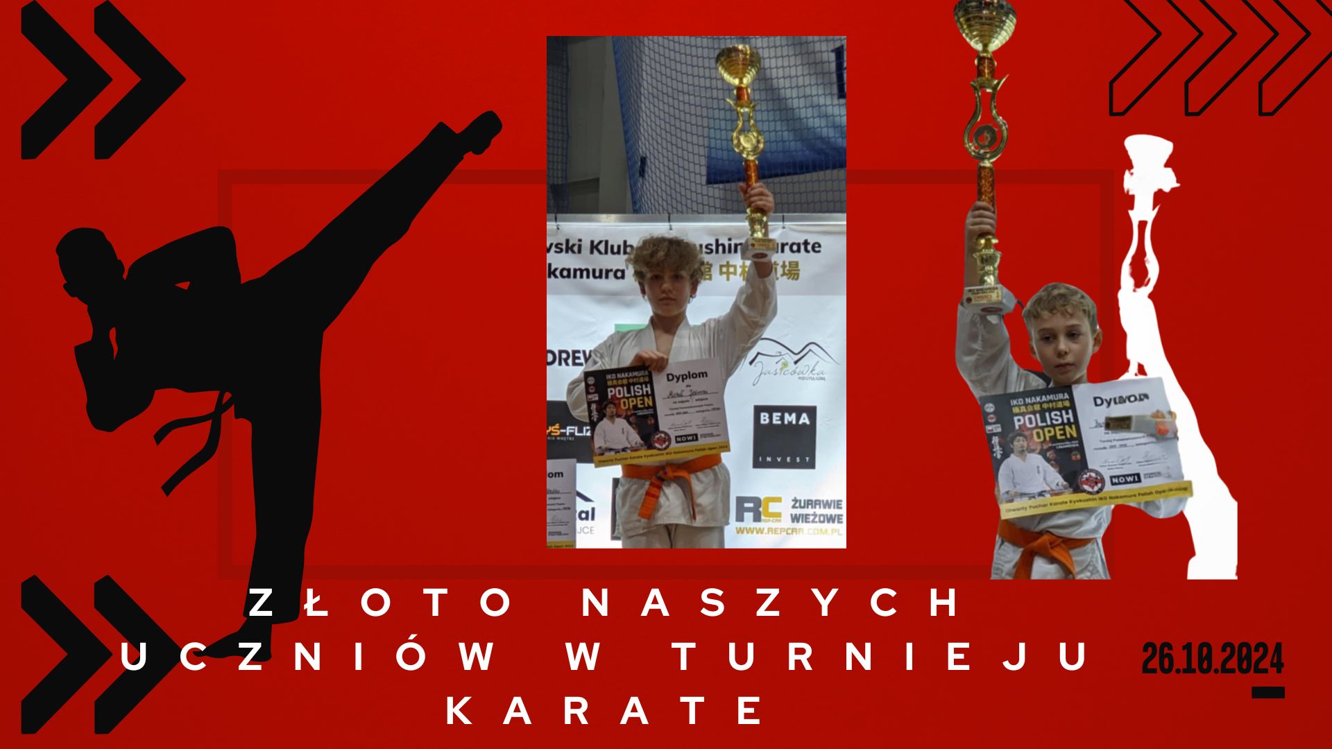 Złoto naszych uczniów w Turnieju Karate.jpg
