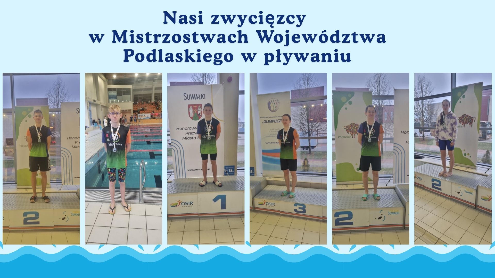 Nasi zwycięzcy w Mistrzostwach Województwa Podlaskiego w pływaniu.jpg