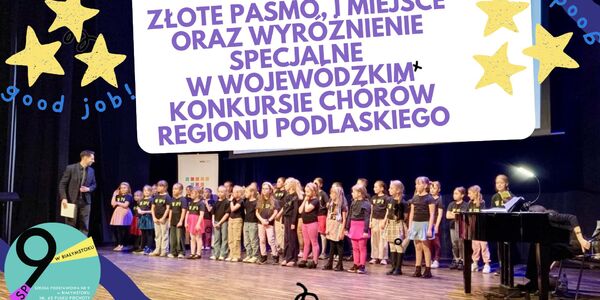 Złote Pasmo_ I miejsce oraz Wyróżnienie Specjalne w Wojewódzkim Konkursie Chórów Regionu Podlaskiego dla chóru SP9.jpg