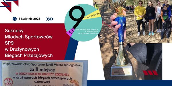 1 Sukcesy  Młodych Sportowców SP9 w Drużynowych  Biegach Przełajowych 3 kwietnia 2025.jpg