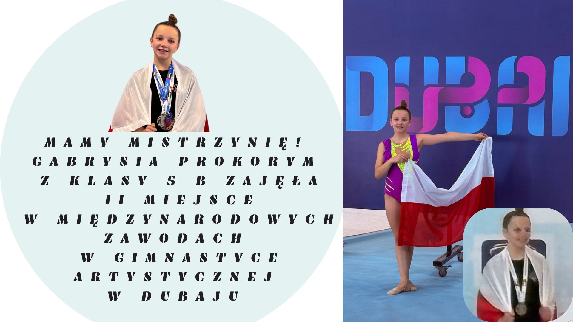 MAMY MISTRZYNIĘ! Gabrysia Prokorym z klasy 5 B .jpg