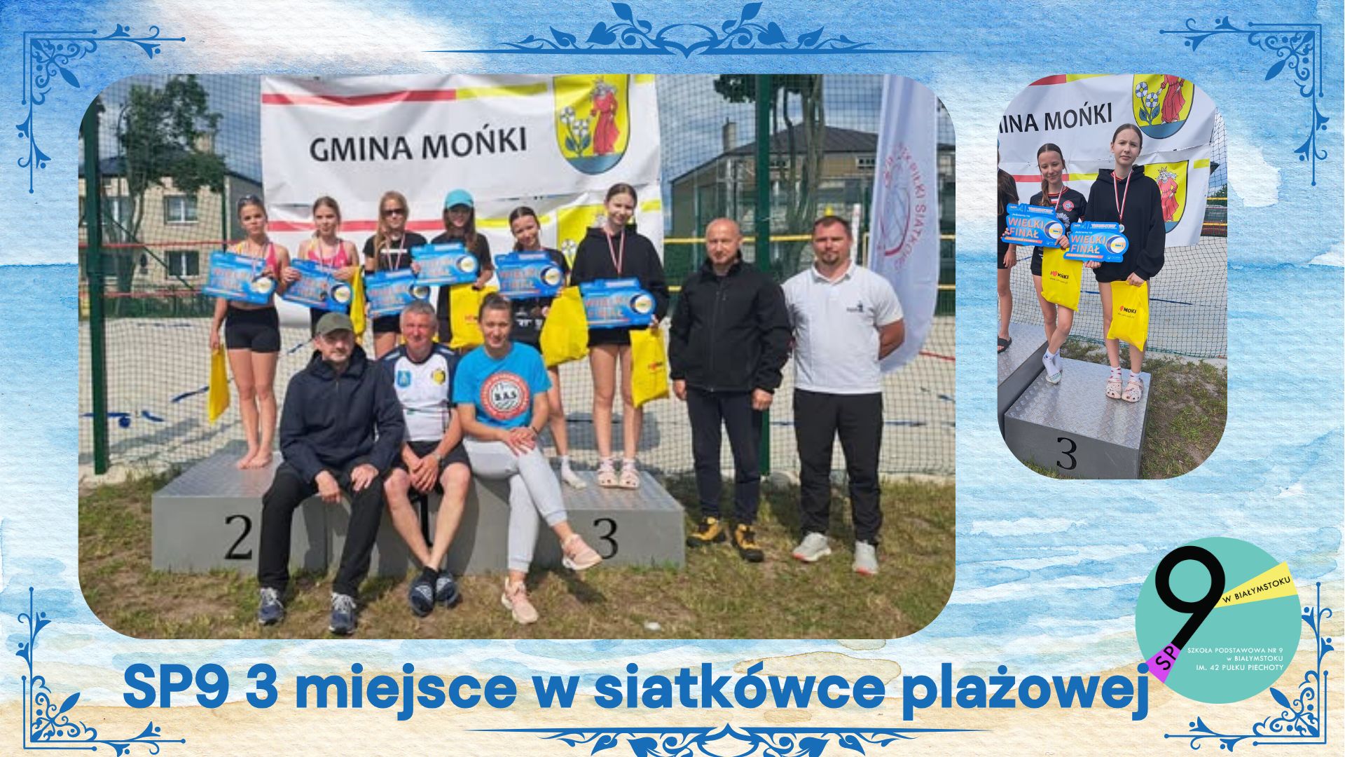 SP9 3 miejsce w siatkówce plażowej.jpg