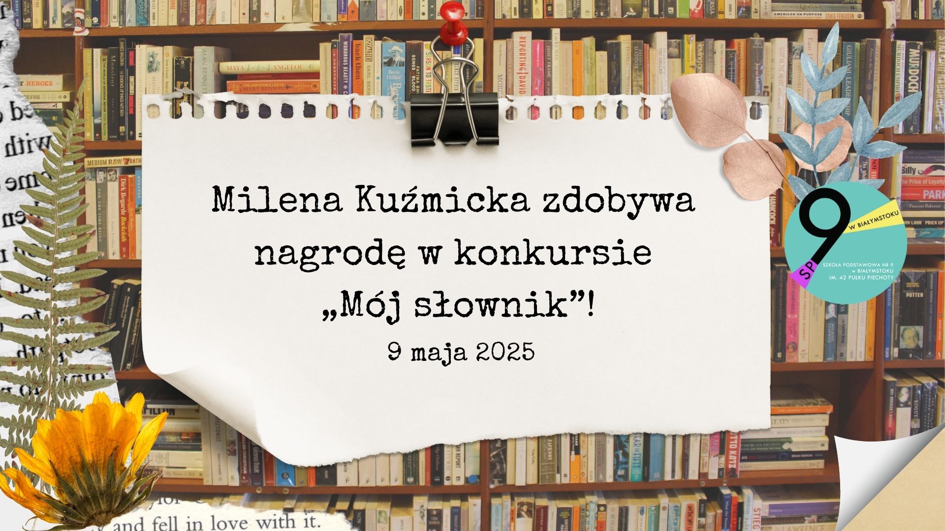 nagroda w międzyszkolnym konkursie „Mój słownik” .jpg