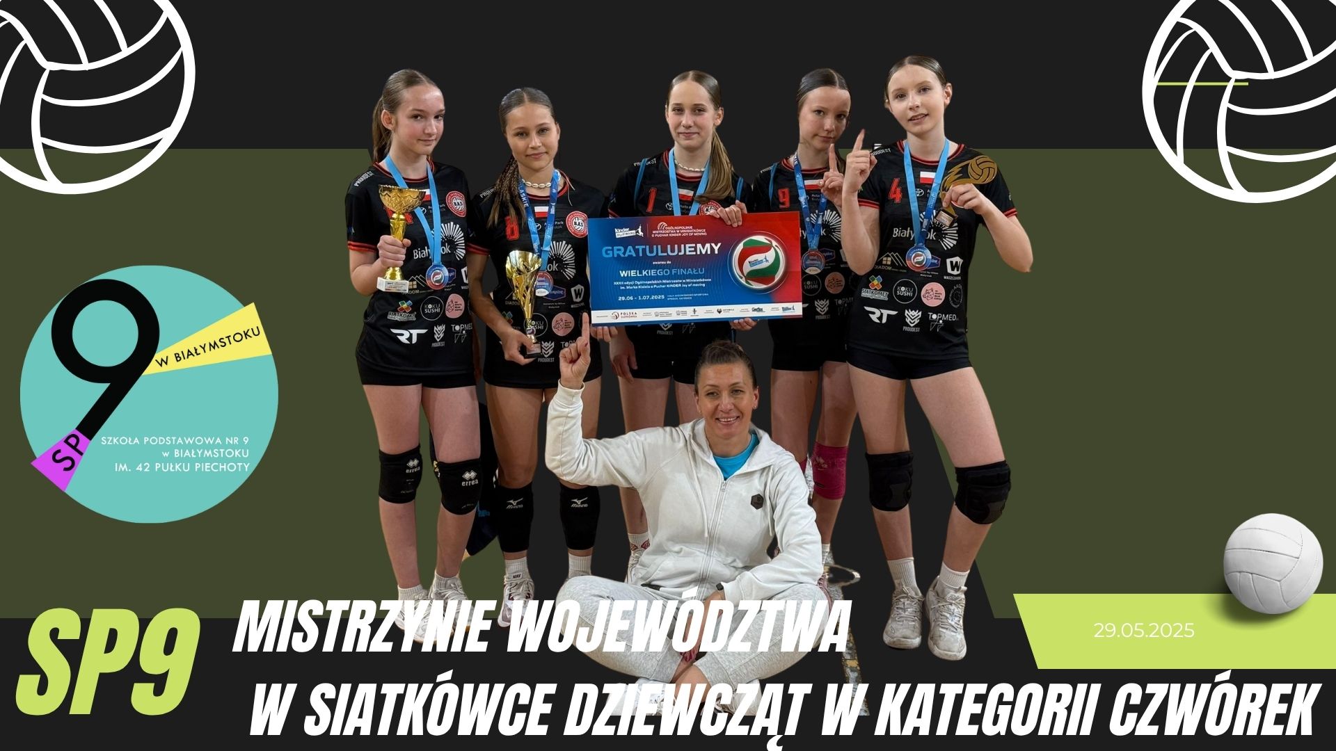 Mistrzynie województwa w siatkówce dziewcząt w kategorii czwórek.jpg