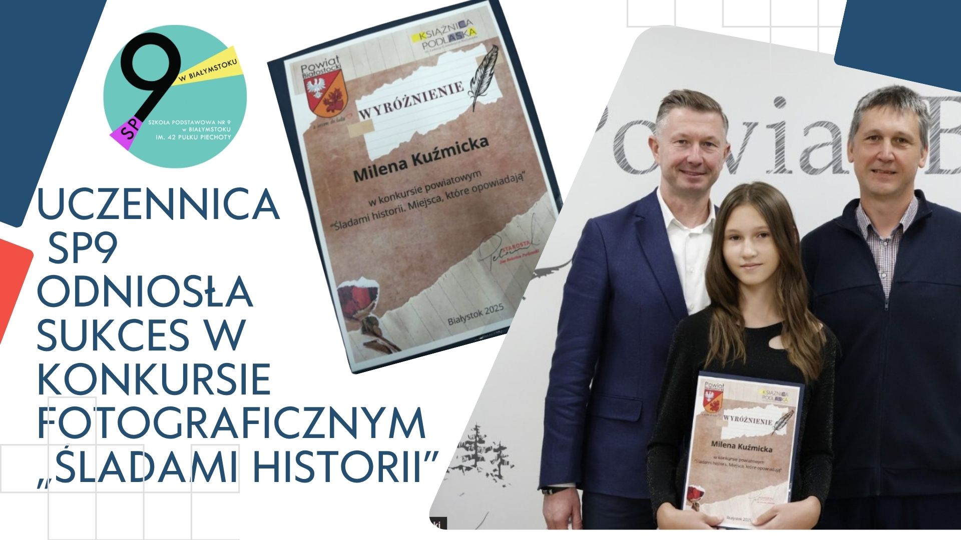 Uczennica SP9 odniosła sukces w konkursie fotograficznym „Śladami historii”.jpg