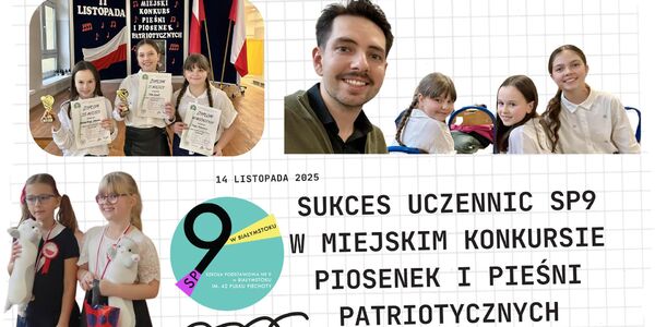 Sukces uczennic w Miejskim Konkursie Piosenek i Pieśni Patriotycznych.jpg