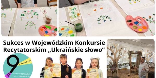 Sukces w Wojewódzkim Konkursie Recytatorskim „Ukraińskie słowo”.jpg